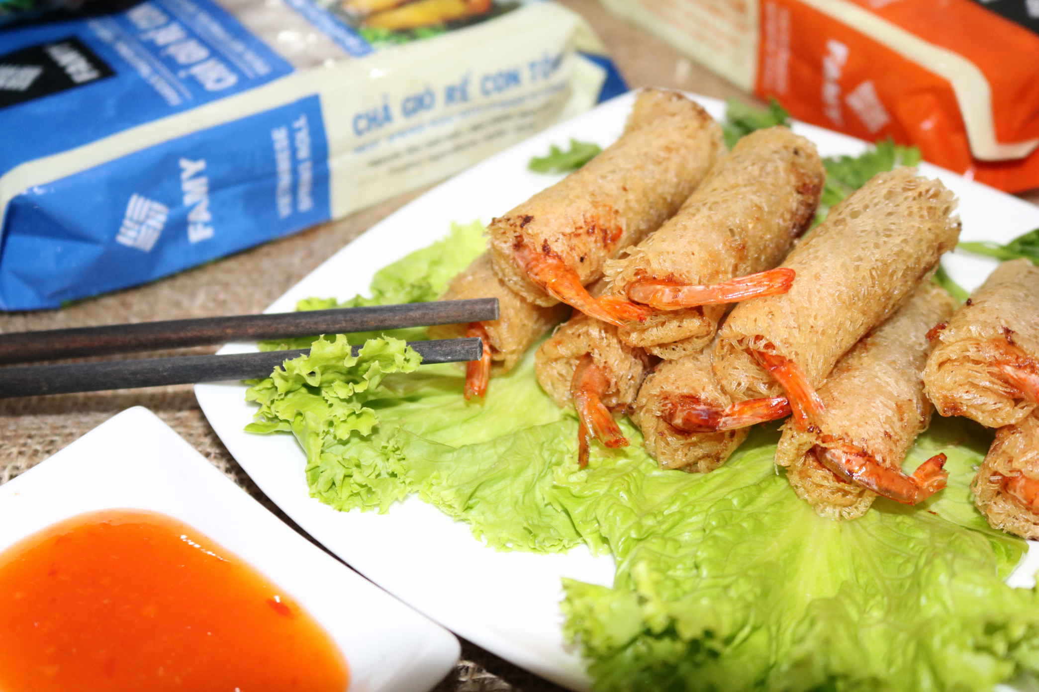 Chả giò rế con tôm